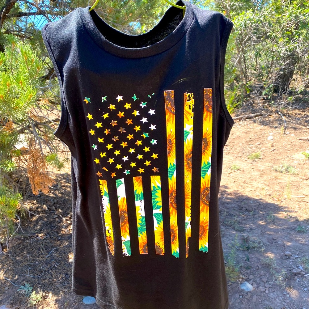 New American flag muscle tank!